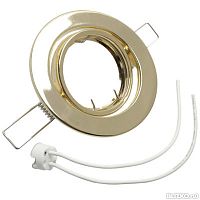 Светильник встраиваемый Feron DL10 GU5.3 12В 50Вт Золото картинка 